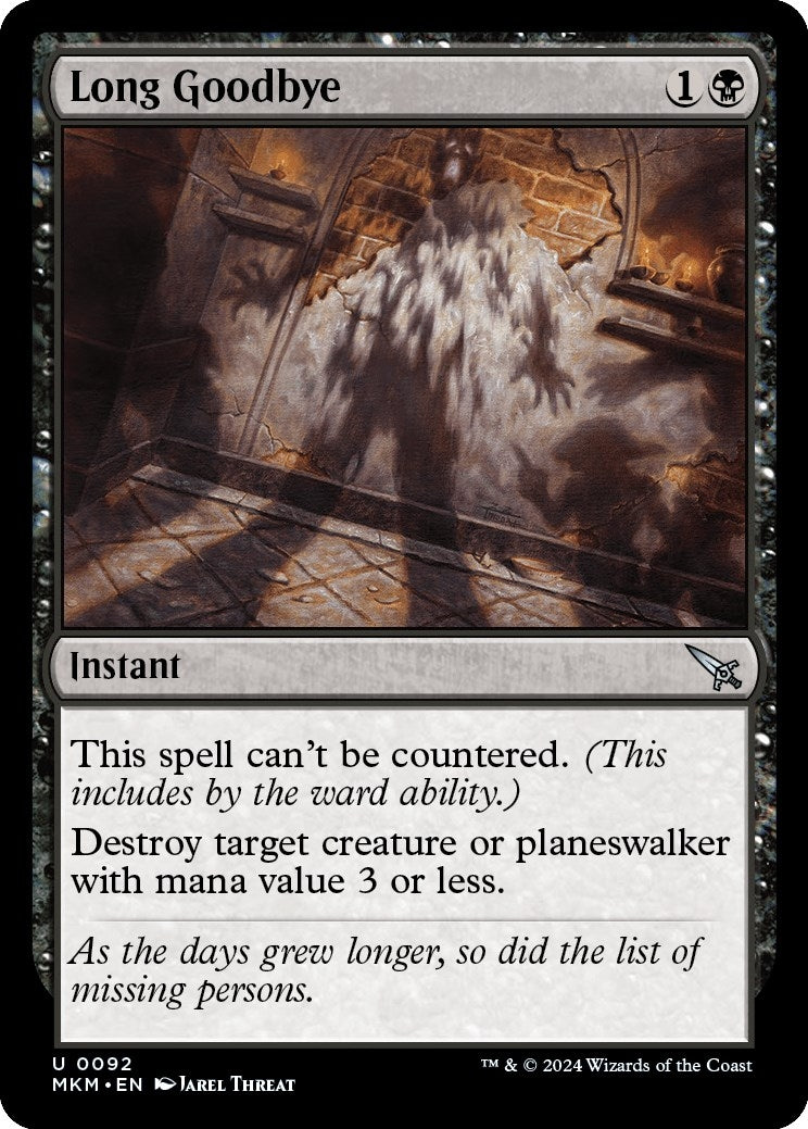 Long Goodbye (92) [MKM] - MTG Single