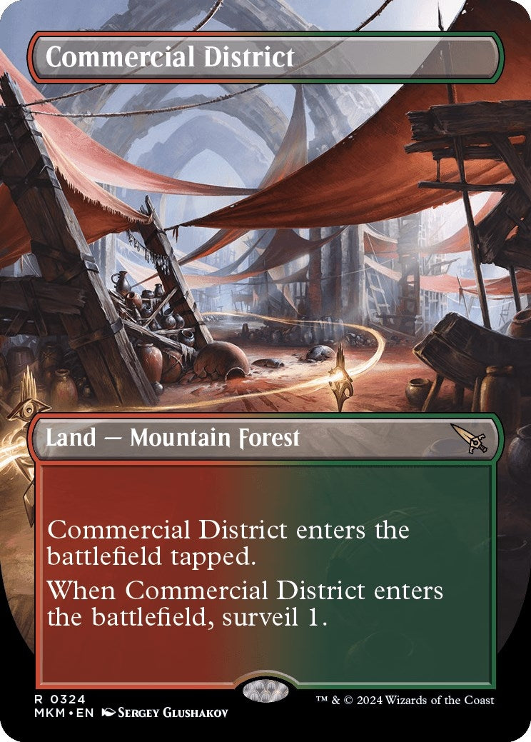 Commercial District (Borderless) (324) [MKM] - MTG Single