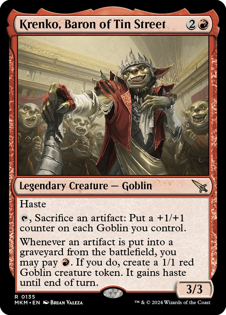 Krenko Baron of Tin Street (135) [MKM] - MTG Single