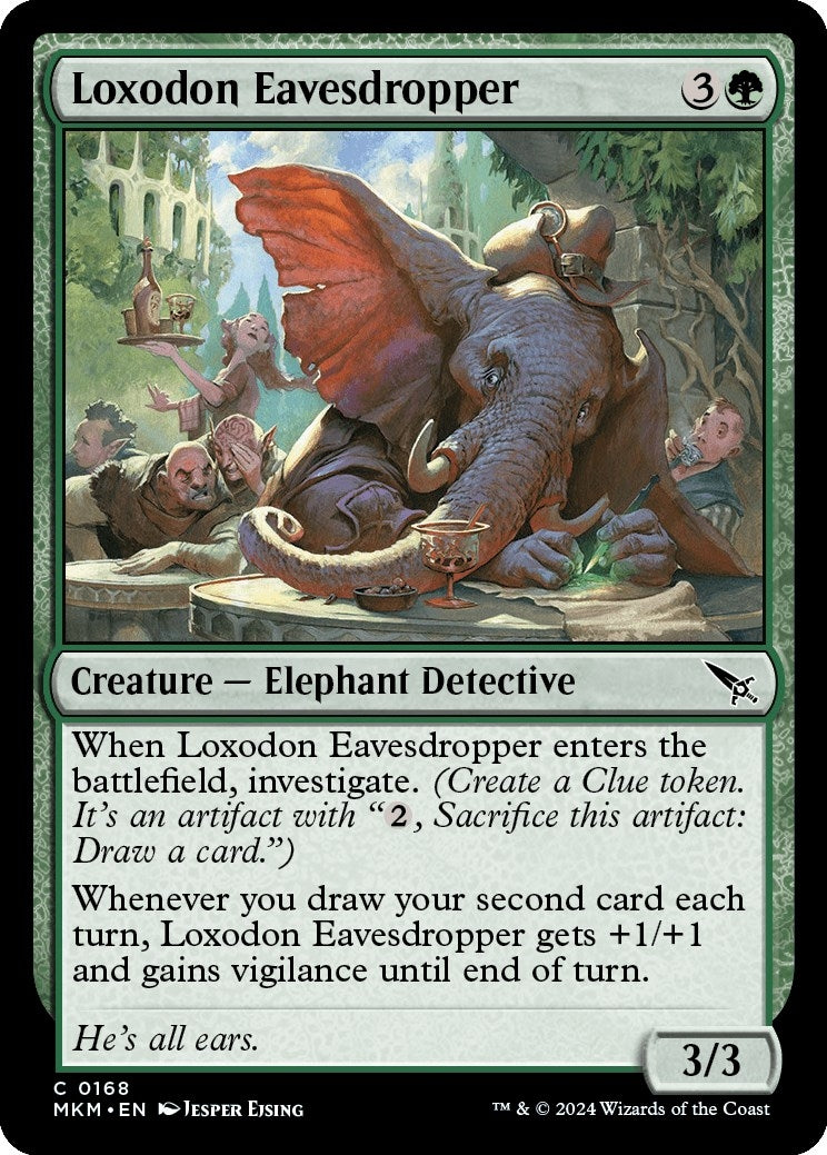 Loxodon Eavesdropper (168) [MKM] - MTG Single