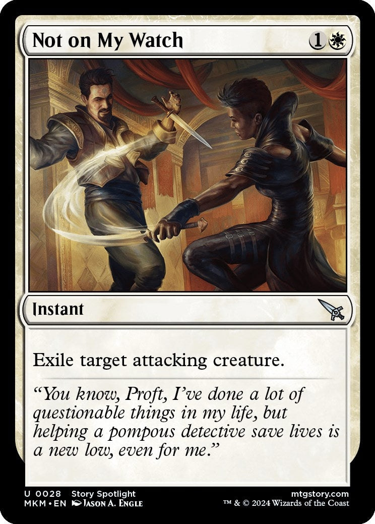 Not on my Watch (28) [MKM] - MTG Single