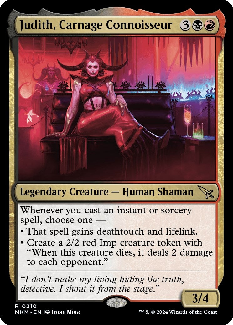 Judith Carnage Connoisseur (210) [MKM] - MTG Single