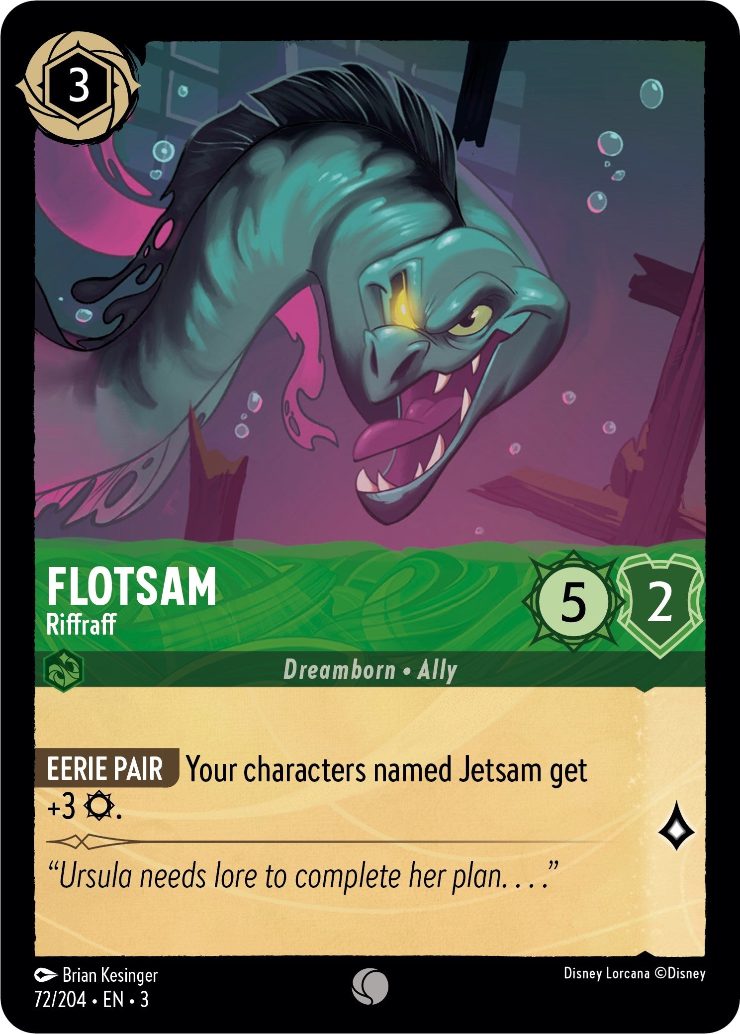 Flotsam - Riffraff (72) (3) - Disney Lorcana Single