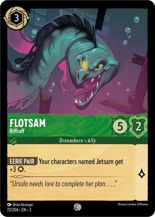 Flotsam - Riffraff (72) (3) - Disney Lorcana Single