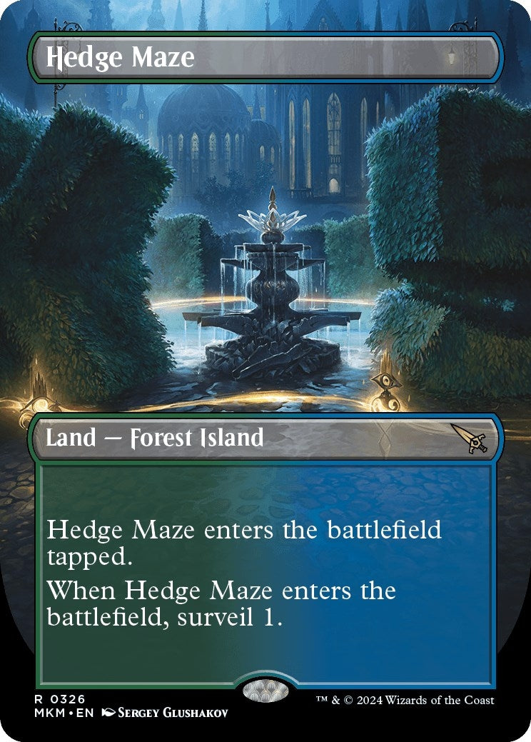 Hedge Maze (Borderless) (326) [MKM] - MTG Single