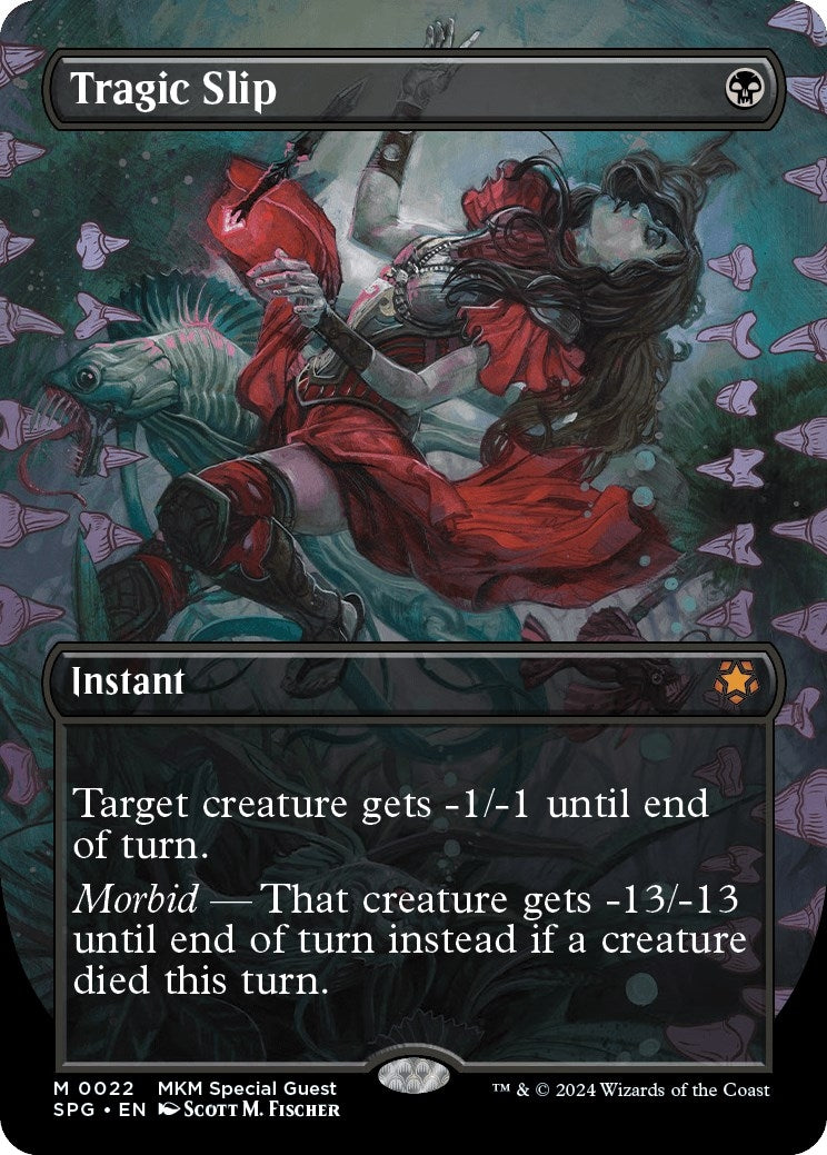 Tragic Slip (Borderless) (22) [SPG] - MTG Single