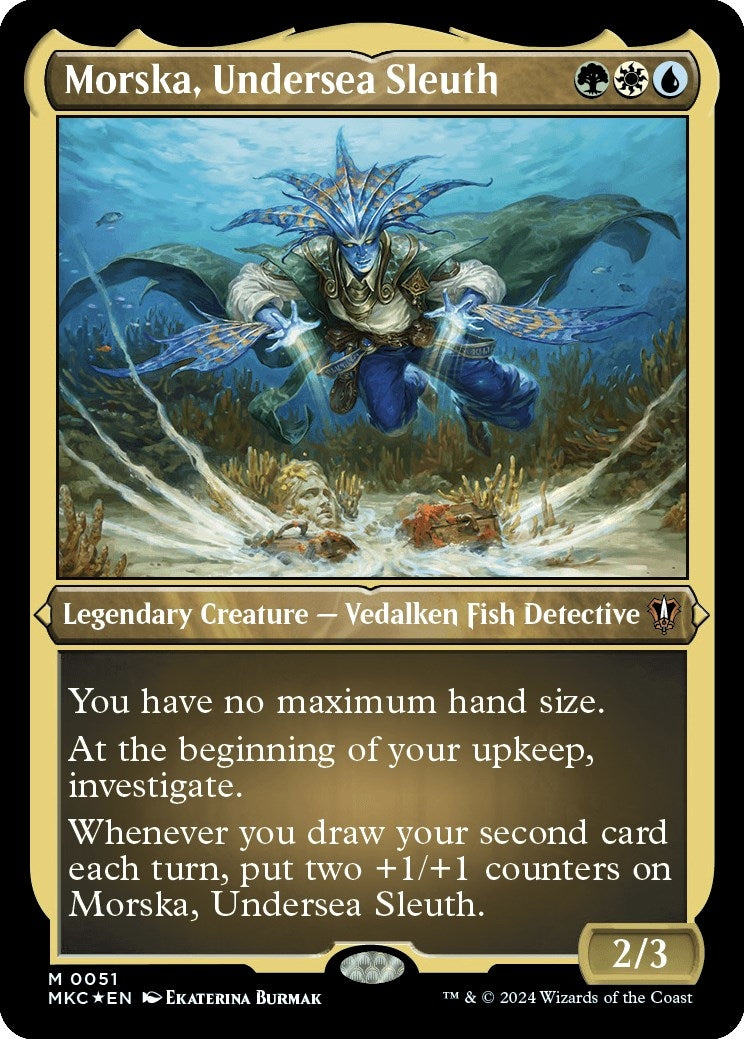 Morska Undersea Sleuth (Display Commander) - Thick Stock (51) [MKC] - MTG Single