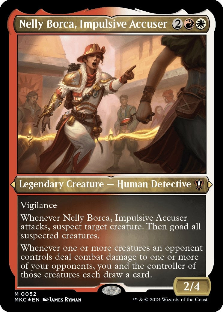 Nelly Borca Impulsive Accuser (Display Commander) - Thick Stock (52) [MKC] - MTG Single