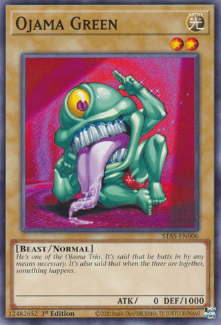 Ojama Green (6) (TPSS) - YuGiOh Single