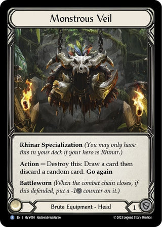 Monstrous Veil (10) [HVY] - Flesh and Blood TCG Single