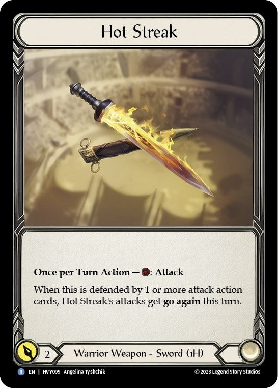 Hot Streak (95) [HVY] - Flesh and Blood TCG Single
