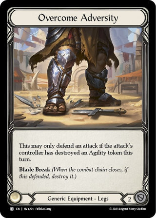 Overcome Adversity (201) [HVY] - Flesh and Blood TCG Single