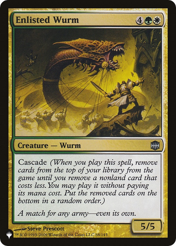 Enlisted Wurm (68) [LIST] - MTG Single