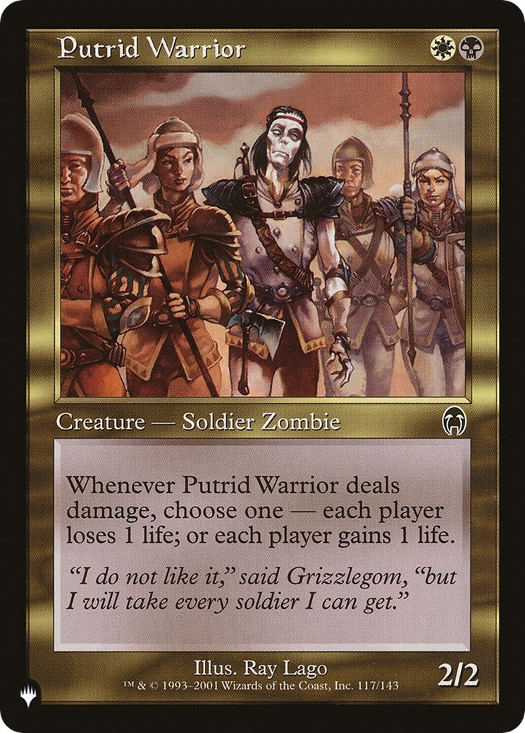 Putrid Warrior (117) [LIST] - MTG Single