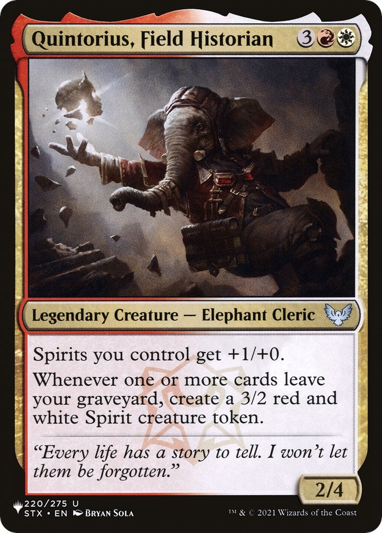 Quintorius Field Historian (220) [LIST] - MTG Single