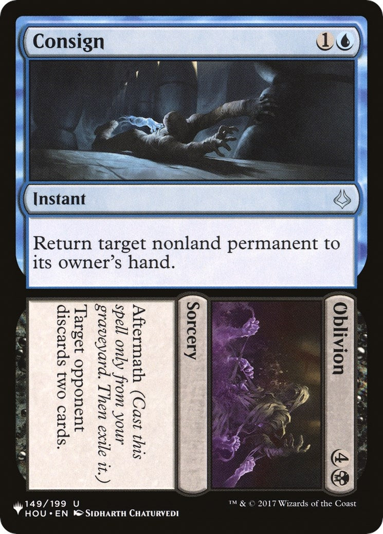 Consign // Oblivion (149) [LIST] - MTG Single
