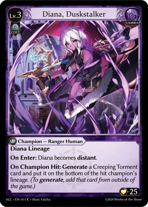 Image for Diana, Duskstalker (009) (Alchemical Revolution Starter Decks) - Grand Archive TCG
