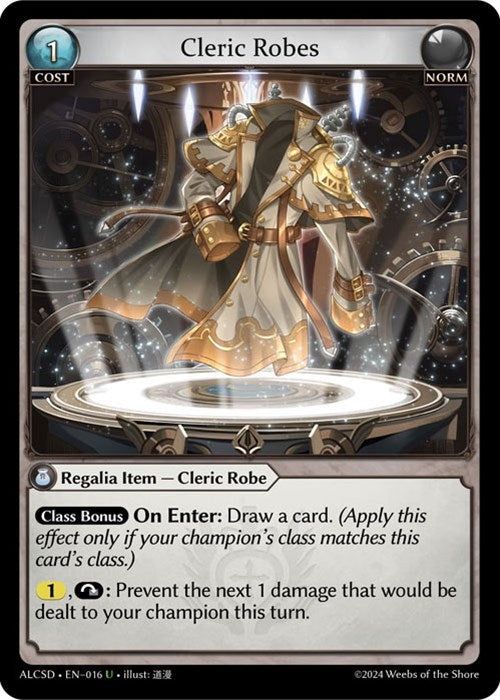 Image for Cleric Robes (016) (Alchemical Revolution Starter Decks) - Grand Archive TCG
