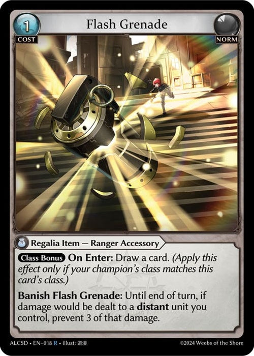 Image for Flash Grenade (018) (Alchemical Revolution Starter Decks) - Grand Archive TCG