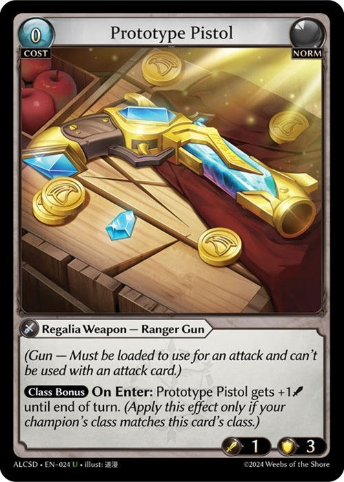 Image for Prototype Pistol (024) (Alchemical Revolution Starter Decks) - Grand Archive TCG