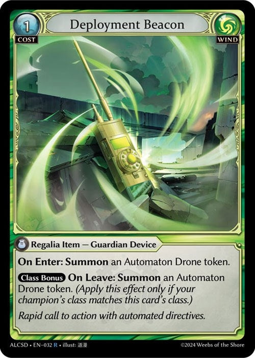 Image for Deployment Beacon (032) (Alchemical Revolution Starter Decks) - Grand Archive TCG