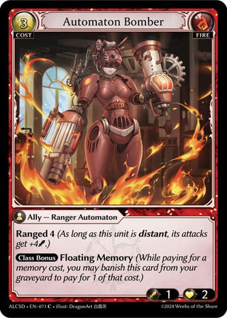 Image for Automaton Bomber (071) (Alchemical Revolution Starter Decks) - Grand Archive TCG