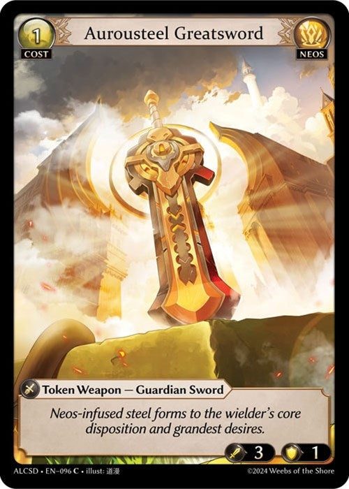 Image for Aurousteel Greatsword (096) (Alchemical Revolution Starter Decks) - Grand Archive TCG