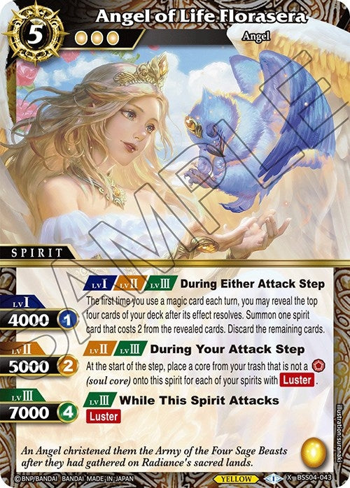 Angel of Life Florasera (4043) [BSS04] - Battle Spirits Saga Single