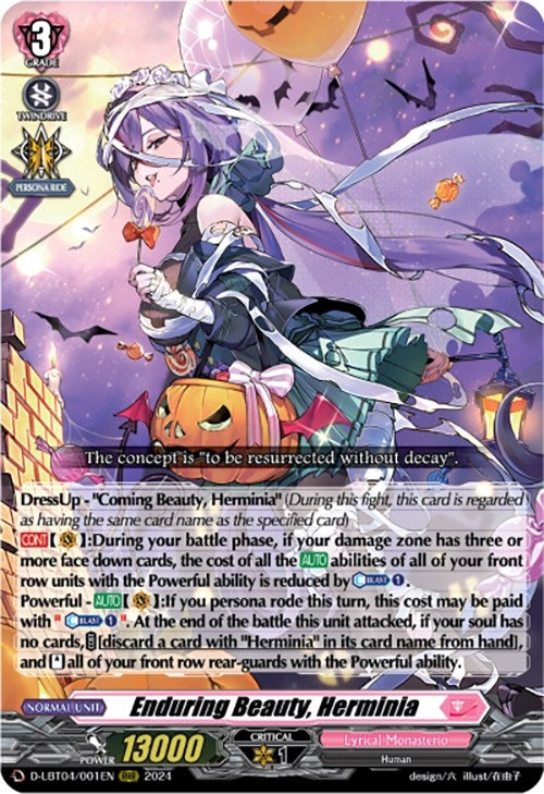 Enduring Beauty Herminia (4001) [D-LBT04] - Cardfight Vanguard Single