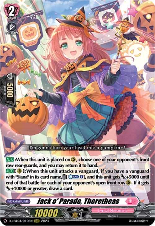 Jack o’ Parade Theretheas (4010) [D-LBT04] - Cardfight Vanguard Single