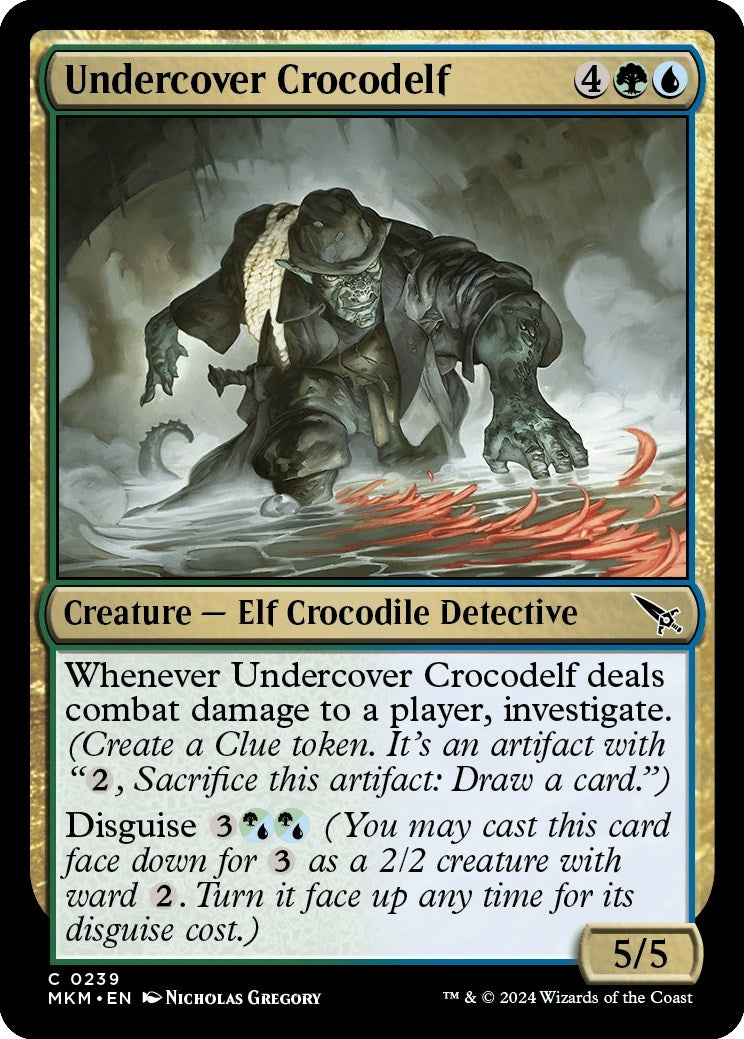 Undercover Crocodelf (a) (239) [MKM] - MTG Single