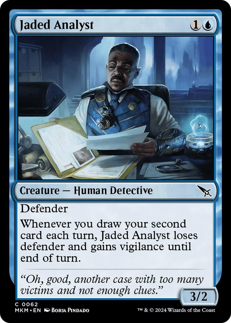 Jaded Analyst (62) [MKM] - MTG Single