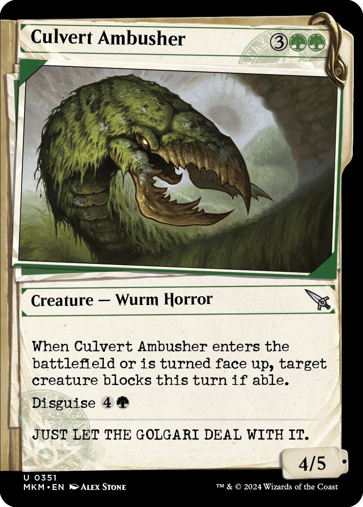 Culvert Ambusher (Showcase) (351) [MKM] - MTG Single