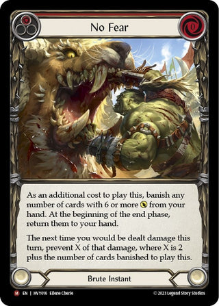 No Fear (16) [HVY] - Flesh and Blood TCG Single