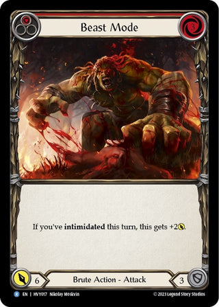 Beast Mode (Red) (17) [HVY] - Flesh and Blood TCG Single