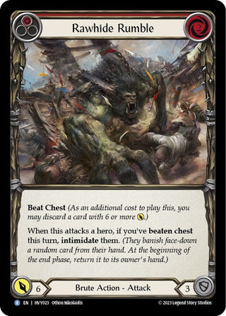Rawhide Rumble (Red) (23) [HVY] - Flesh and Blood TCG Single