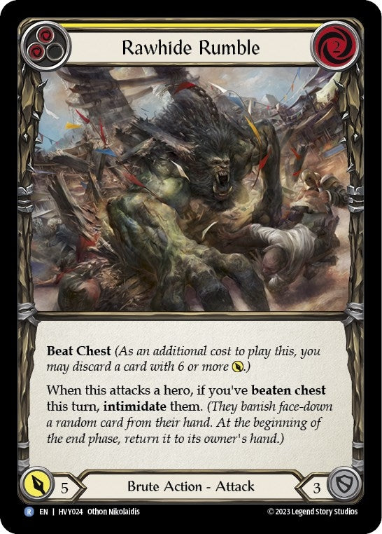 Rawhide Rumble (Yellow) (24) [HVY] - Flesh and Blood TCG Single