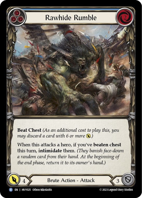 Rawhide Rumble (Blue) (25) [HVY] - Flesh and Blood TCG Single