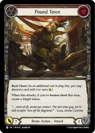 Pound Town (Red) (35) [HVY] - Flesh and Blood TCG Single