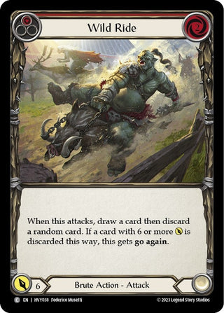 Wild Ride (Red) (38) [HVY] - Flesh and Blood TCG Single
