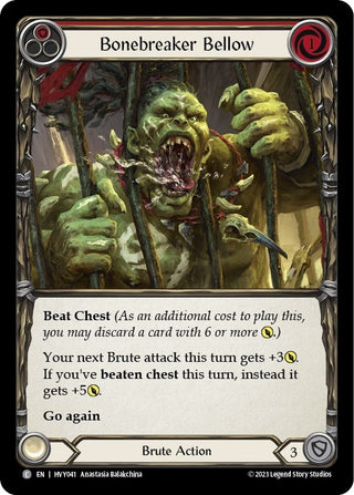 Bonebreaker Bellow (Red) (41) [HVY] - Flesh and Blood TCG Single