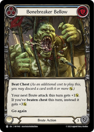 Bonebreaker Bellow (Blue) (43) [HVY] - Flesh and Blood TCG Single