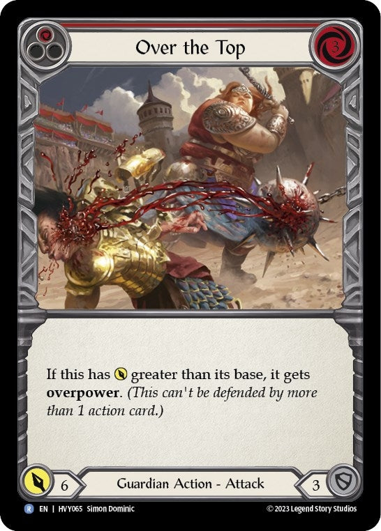 Over the Top (Red) (65) [HVY] - Flesh and Blood TCG Single