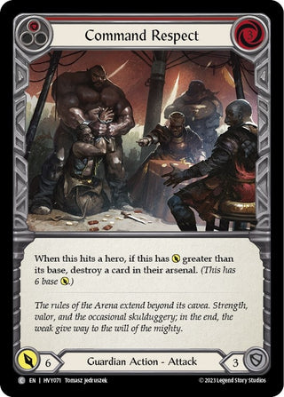 Command Respect (Red) (71) [HVY] - Flesh and Blood TCG Single