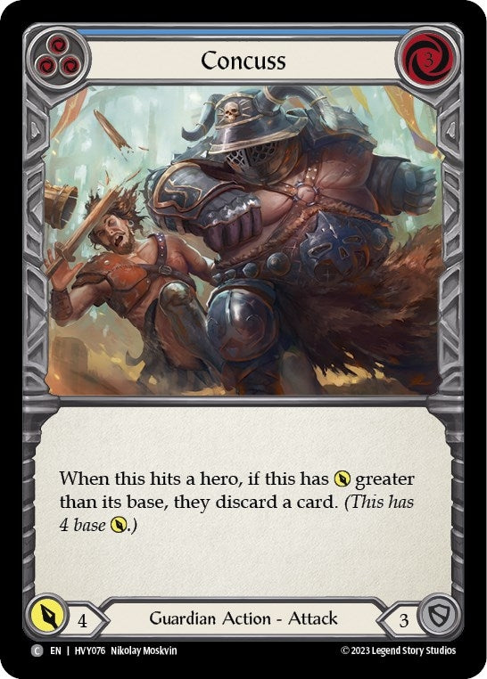 Concuss (Blue) (76) [HVY] - Flesh and Blood TCG Single
