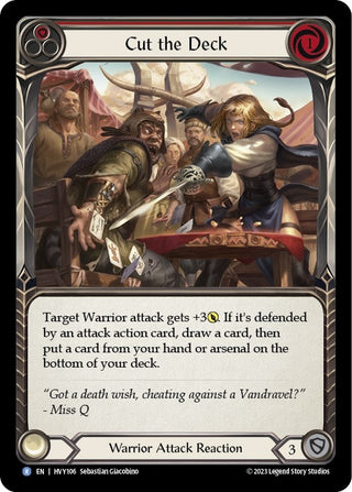 Cut the Deck (Red) (106) [HVY] - Flesh and Blood TCG Single