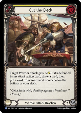 Cut the Deck (Yellow) (107) [HVY] - Flesh and Blood TCG Single