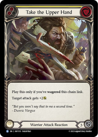 Take the Upper Hand (Yellow) (113) [HVY] - Flesh and Blood TCG Single