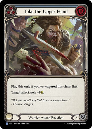 Take the Upper Hand (Blue) (114) [HVY] - Flesh and Blood TCG Single