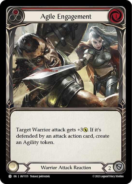 Agile Engagement (Red) (115) [HVY] - Flesh and Blood TCG Single